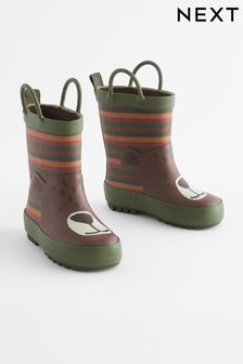 Brown Wellies With Pull-on Handles (D35898) | $47 - $56