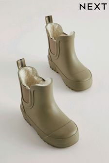 Neutral Warm Lined Ankle Wellies (D35899) | $25 - $30