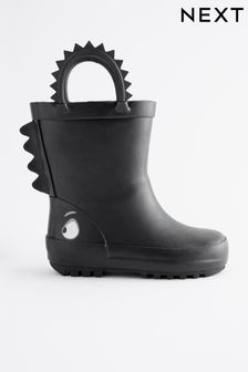 Black Wellies With Pull-on Handles (D35916) | $47 - $56