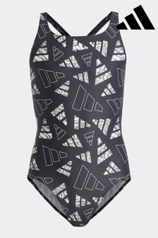 adidas Black 3 Bar Logo Graphic Swimsuit (D36299) | 1,011 UAH