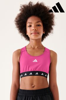 adidas Pink Sportswear Aeroready Techfit Sports Bra (D36305) | OMR9
