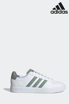 adidas White Grand Court 2.0 Trainers (D36381) | $193