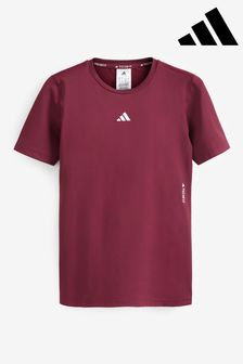 adidas Red adiads Techfit Training T-Shirt (D36474) | OMR16
