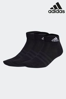 adidas Black Thin And Light Ankle Socks 3 Pairs (D36778) | $16