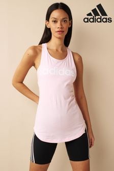 adidas Pink Sportswear Essentials Loose Logo Tank Top (D36906) | OMR9