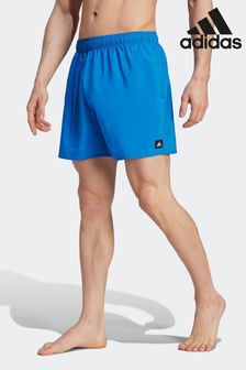adidas Blue Performance Solid CLX Short-Length Swim Shorts (D37060) | €39