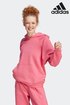 adidas Pink Sportswear All Szn Fleece Boyfriend Hoodie (D37150) | €34