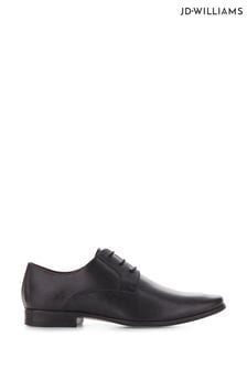 Jacamo Mason Black Leather Formal Derby Standard Fit Shoes (D37317) | 58 €