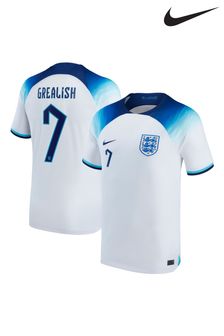 Nike White Grealish - 7 England Home Stadium Football Shirt 2022 (D37389) | €127