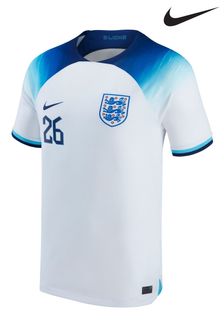 Nike White Bellingham - 26 England Home Stadium Football Shirt 2022 (D37391) | 138 €