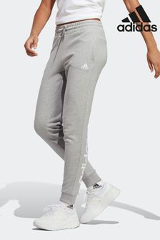 adidas Grey Sportswear Essentials Linear French Terry Cuffed Joggers (D37407) | €44