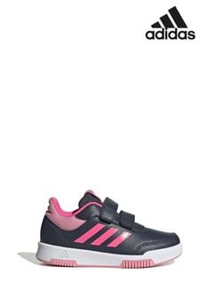 adidas Black/Pink Kids Sportswear Tensaur Hook And Loop Trainers (D37546) | R616