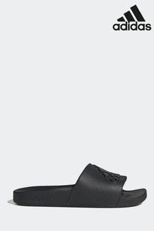 adidas Black Sportswear Adilette Aqua Slides (D37794) | AED128