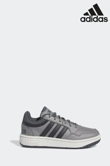 adidas Grey Hoops Trainers (D37797) | SGD 58