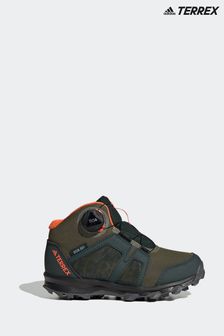 Zielony - Adidas Terrex Boa Mid Rain Hiking Boots (D37805) | 505 zł