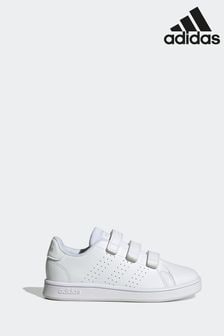 adidas White Sportswear Advantage Court Lifestyle Hook And Loop Trainers (D37899) | kr389