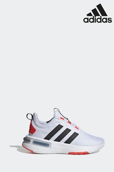 White - Adidas Kids Racer Tr23 Trainers (D38005) | kr730
