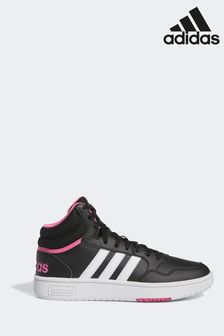 adidas Black Hoops 3.0 Mid Trainers (D38081) | €86