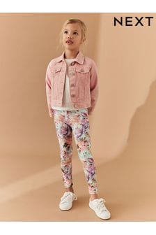 Floral Unicorn - Leggings mit Muster (3-16yrs) (D38206) | 7 € - 14 €