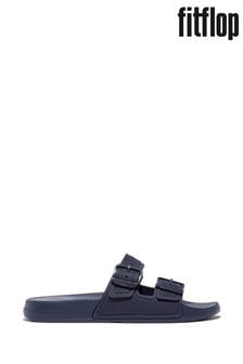 FitFlop Blue Iqushion Two-Bar Buckle Slides (D38778) | €53