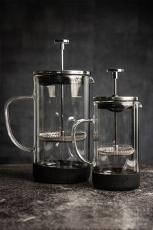 SIIP Clear 8 Cup Double Walled Glass Cafetiere