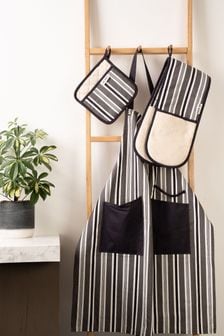 Luxe Pinstripe Double Oven Gloves (D38891) | ₪ 101