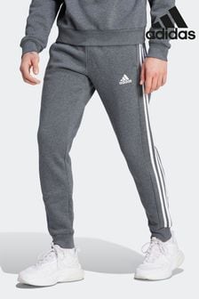 adidas Grey Sportswear Essentials Fleece 3-Stripes Tapered Cuff Joggers (D38944) | 58 €