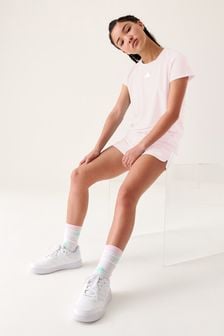 Розовый - Спортивная футболка с 3 полосками Adidas Sportswear Aeroready (D38968) | €11