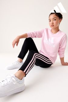 Adidas Sportswear Junior Essentials Aeroready Leggings mit hohem Bund und 3-Streifen-Design (D39110) | 28 €