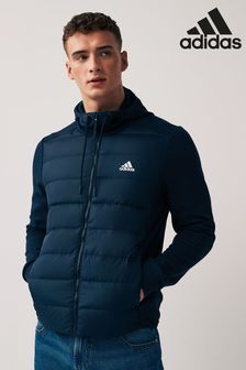 adidas Blue Sportswear Essentials Hybrid Down Hooded Jacket (D39129) | ₪ 503