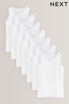 White Lace 7 Pack Vests (1.5-16yrs) (D39675) | 23 € - 31 €