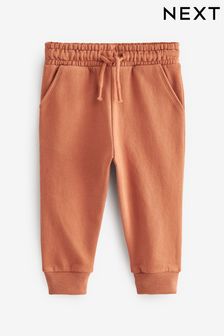 Rust Brown Soft Touch Jersey Joggers (3mths-7yrs) (D39710) | €6 - €8