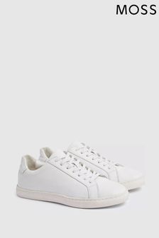 MOSS White Leather Trainers