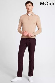 MOSS Tailored Fit Red Fig Stretch Chinos (D39846) | 67 €