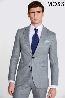 MOSS Slim Fit Grey Flannel Jacket (D39857) | €356