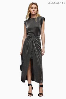 AllSaints Silver Sami Metallic Skirt (D39910) | €140