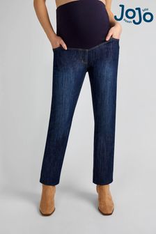 JoJo Maman Bébé Indigo Mid Wash Straight Leg Maternity Jeans (D39932) | $64