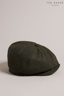 Ted Baker Boys Khaki Green Olliii Wool Felt Baker Hat (D39975) | €58