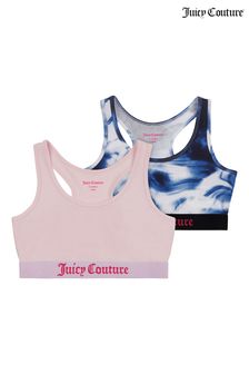 Pack de 2 tops cortos azules para chica de Juicy Couture (D40310) | 28 € - 34 €