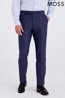 Pantalones azules de cuadros de corte sartorial de Moss (D40324) | 156 €