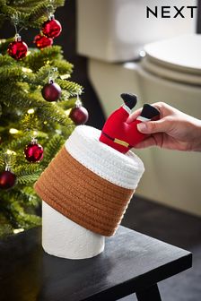 Red Santa Toilet Roll Cover (D40484) | ₪ 23