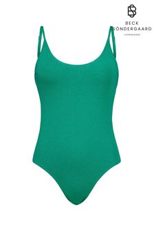 Zielony strój kąpielowy Becksondergaard Shobi Baral (D40563) | 265 zł