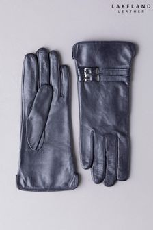 Marineblau - Lakeland Leather Lederhandschuhe mit zwei Schnallenriemen (D40712) | 67 €