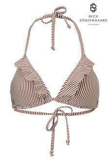 Becksondergaard Brown Striped Bikini Top (D40727) | DKK192