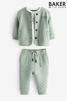 Baker by Ted Baker Green Quilted 3 Piece Set (D40762) | €35 - €37
