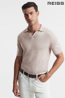 Рубашка поло с отложным воротником из мериносовой шерсти REISS Duchie (D40803) | €134
