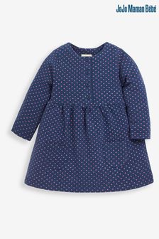 JoJo Maman Bébé Blue Spot Sweat Dress (D40958) | €30
