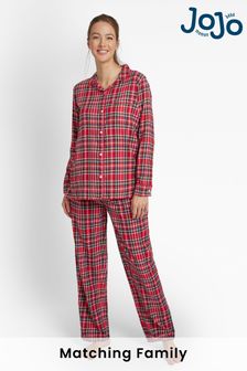 JoJo Maman Bébé Red Tartan Maternity & Nursing Pyjama Set (D40970) | ₪ 199