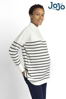 Suéter de cuello alto de rayas de premamá y lactancia de Jojo Maman Bébé (D41011) | 62 €