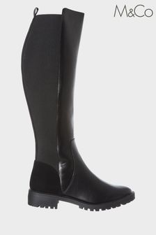 M&Co Black Knee High Boots (D41125) | 67 €